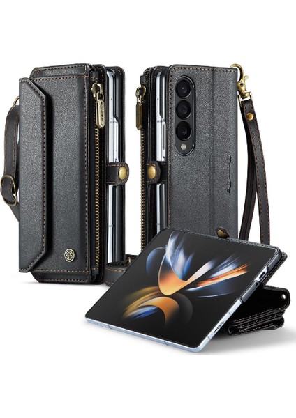 Samsung Galaxy Z Için Crossbody Durumda Kat 4 5g Cüzdan Kılıf Kadınlar Için Kılıf (Yurt Dışından)