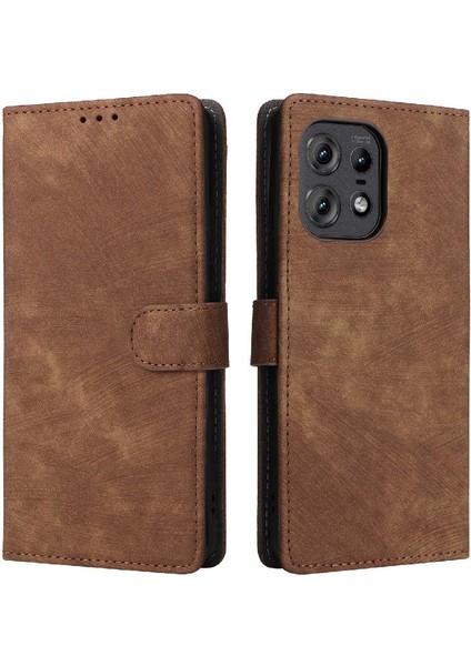 Motorola Moto Kenar 50 Pro Pu Deri Kart Yuvaları Kapak Manyetik (Yurt Dışından)