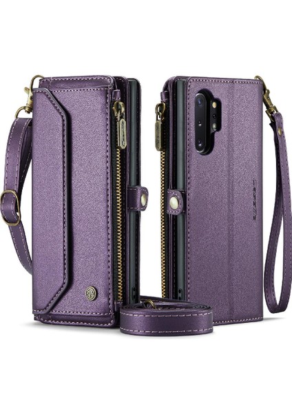 Samsung Galaxy NOTE10 Artı Rfid Engelleme Durumda Cüzdan Için Crossbody Durumda (Yurt Dışından)