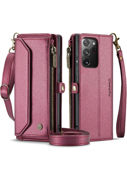 Kadın Faturaları Için Samsung Galaxy NOTE20 Ultra Cüzdan Kılıf Için Crossbody Durumda (Yurt Dışından)