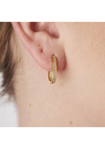 Taşlı Halka Küpeler modelleri