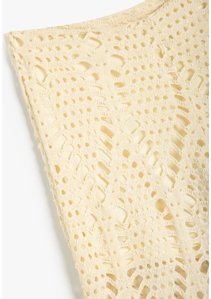 x Melis Ağazat - Kroşe Pantolon Yarım Astarlı Bol Paça modelleri