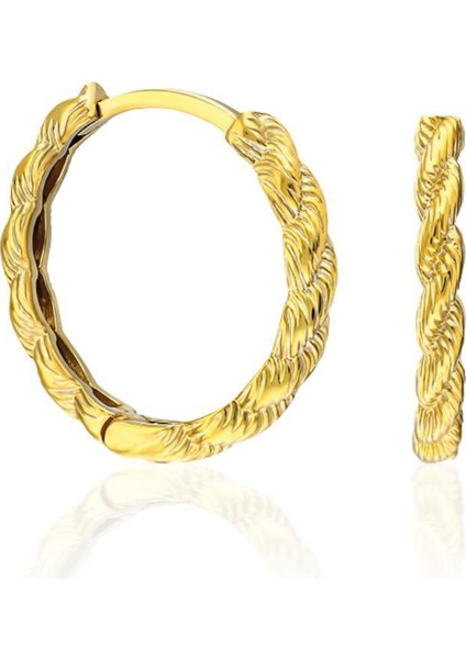 Iki Kat Kıvrılmış Küpeler