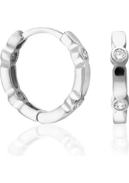 Şık Dört Taşlı Halka Küpeler fiyatları