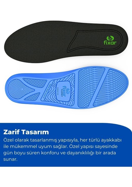 Taban Desteği Fixar Anatomik Tabanlık - Yumuşak Ayakkabı Tabanlığı - Ayakkabı Iç Taban - Poliüretan