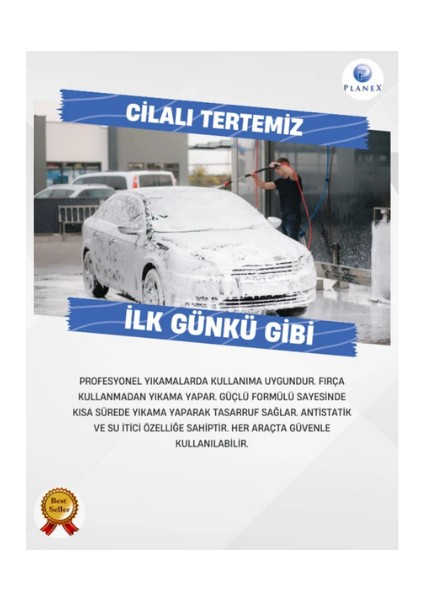 Profesyonel Oto Köpük Cilalı Fırçasız Şampuan 5 kg Gold Serisi fiyatları