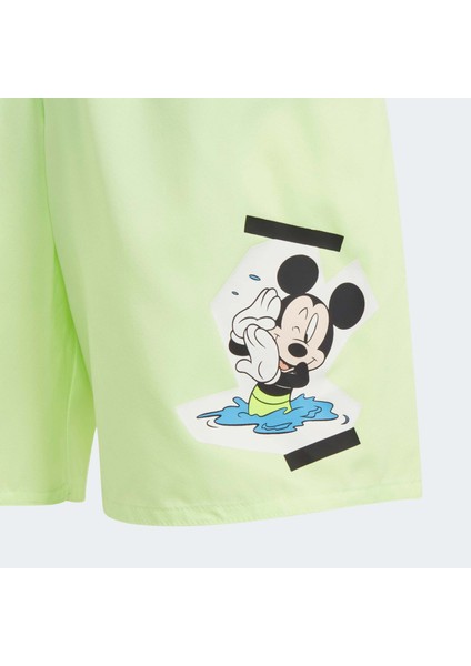 Adidas x Disney Mickey Vacation Memories Çocuk Yeşil Mayo Şort (IT8615)