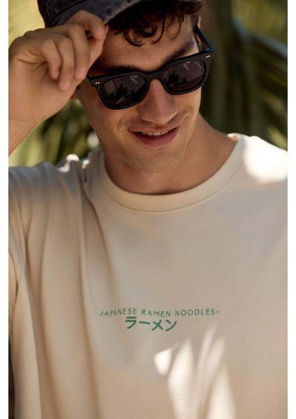 Erkek Paul Taş Sırtı Baskılı Bisiklet Yaka Regular Fit Tişört fiyatları