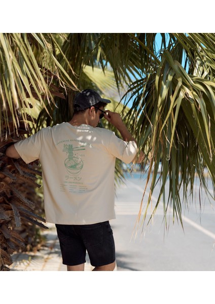 Erkek Paul Taş Sırtı Baskılı Bisiklet Yaka Regular Fit Tişört modelleri