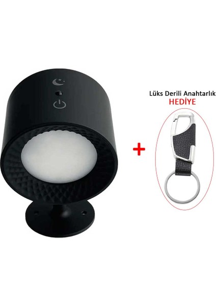 LED Rgb Çift Taraflı Şarjlı Kumandalı Duvar Aplik Aydınlatması Siyah