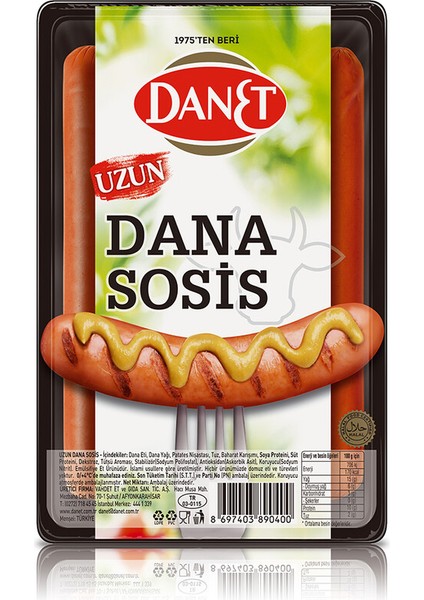 Dana Uzun Sosis I 250 G