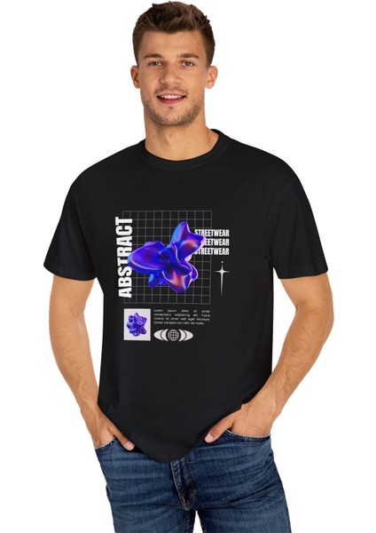 Baskılı Pamuklu Oversize Tişört