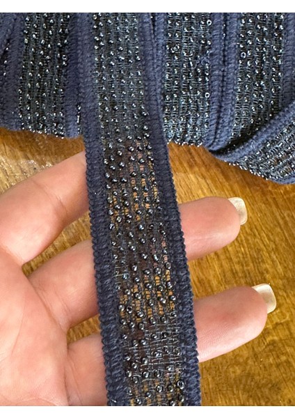 Boncuk Işleme Şerit Dikiş Giyim Bordür En 3 cm (1 Metre )