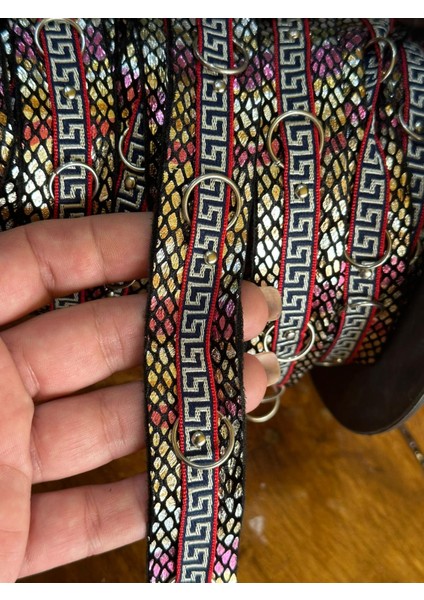 Varatklı Renkli Çelik Halkalı Şerit Dikiş Giyim Aksesuarı En 3 cm (1 Metre ) modelleri