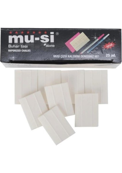 Çizgi Taşı Beyaz Renk 25 Adet