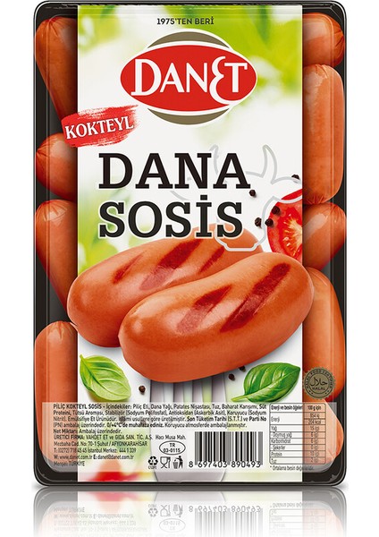 Dana Kokteyl Sosis I 250 G
