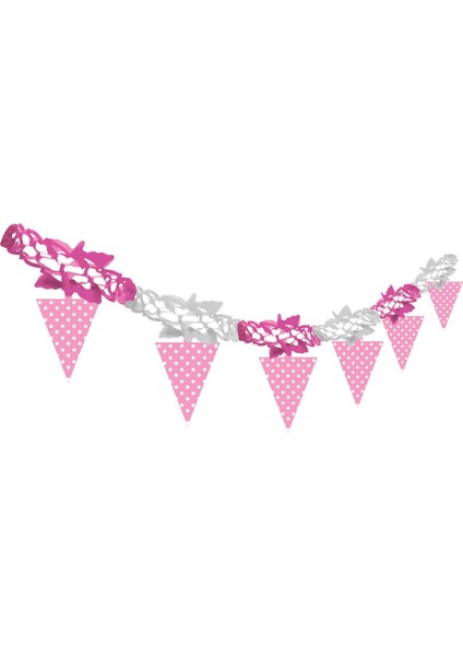 Pembe Puantiyeli Zincir Bayrak fiyatları