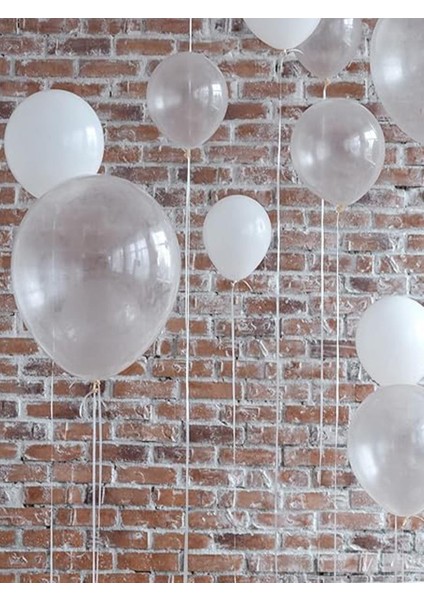 Şeffaf Sade Balon 10'lu 12" modelleri