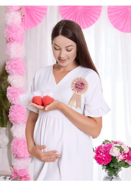 Baby Shower Rozet Pembe