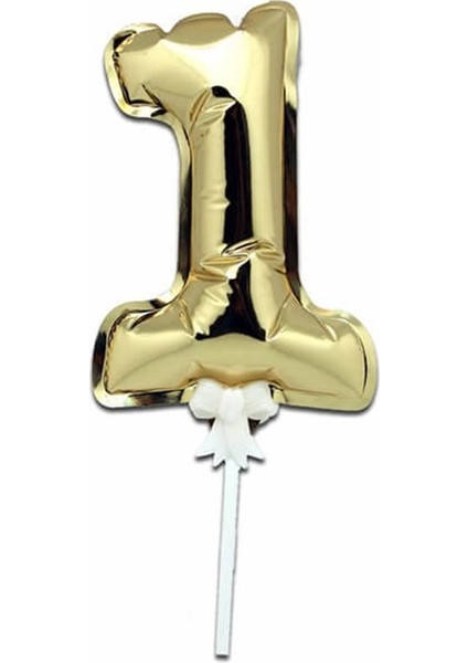 1 Yaş Gold Pasta Üzeri Folyo Balon 14 cm fiyatları