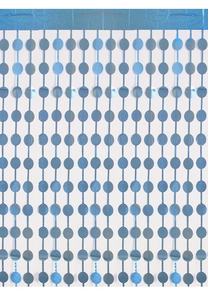 Puanlı Mat Perde Açık Mavi 1X2M