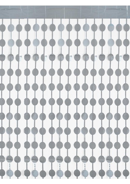 Puanlı Mat Perde Gümüş 1X2M