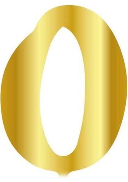 Pleksi Çubuksuz Rakam 6 cm Altın-0