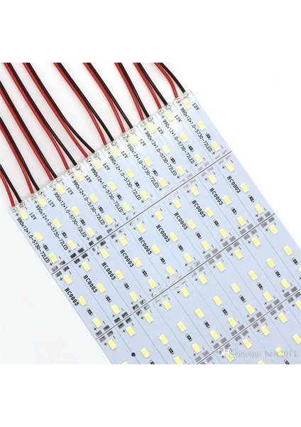 12 Volt Bantlı 5730 Ledli LED Bar Alüminyum Çubuk LED 72 Ledli Natural Beyaz 4000-4500K