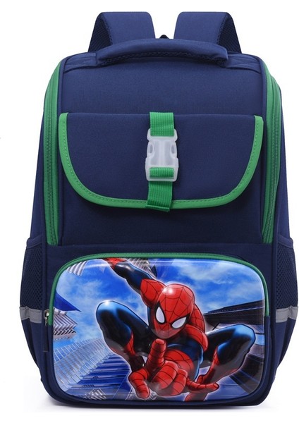 Ilkokul Okul Çantası Kadın Karikatür Sevimli Çocuk Omurga Koruyucu Anaokulu Okul Çantası Baskılı Erkek Çocuk Sırt Çantası (Yurt Dışından)