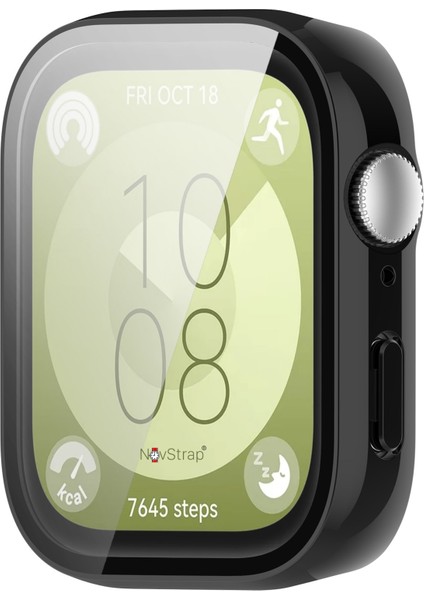 Huawei Watch Fit 3 ile Uyumlu Ekran Koruyucu Temperli Cam Kasa Koruyucu Kılıf Sert Pc fırsatları