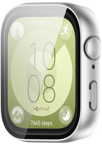 Huawei Watch Fit 3 ile Uyumlu Ekran Koruyucu Temperli Cam Kasa Koruyucu Kılıf Sert Pc fırsatları