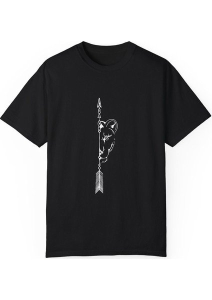 Erkek ve Dişi Aslan Kombinli Unisex Oversize T-Shirt modelleri