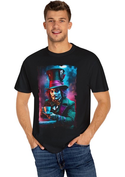 Joker Baskılı Pamuklu Unisex Oversize Tişört fiyatları