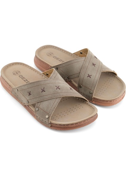 Yazlık Erkek Suni Deri Rahat Taban Günlük Terlik modelleri