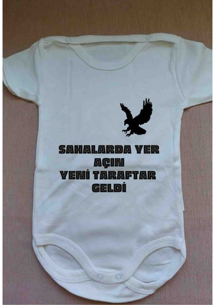 Taraftar Bebek Zıbın, Çıtçıtlı Atlet, Kişiye Özel Baskı,isimli Zıbın
