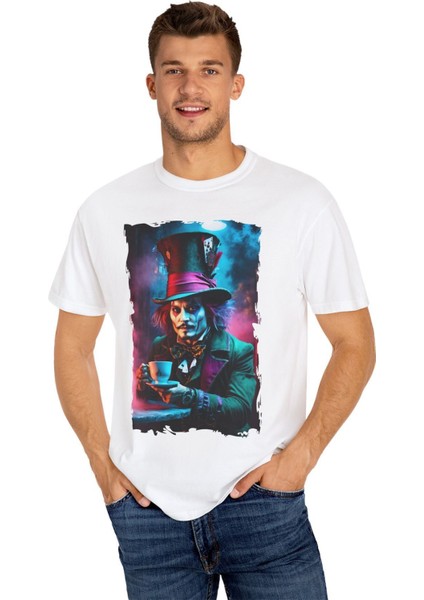 Joker Baskılı Pamuklu Unisex Oversize Tişört modelleri