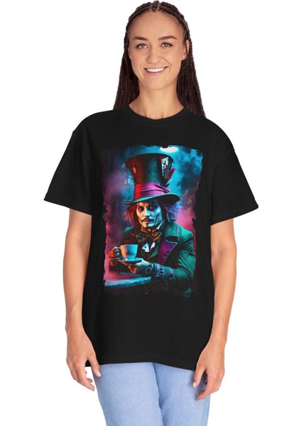 Joker Baskılı Pamuklu Unisex Oversize Tişört modelleri