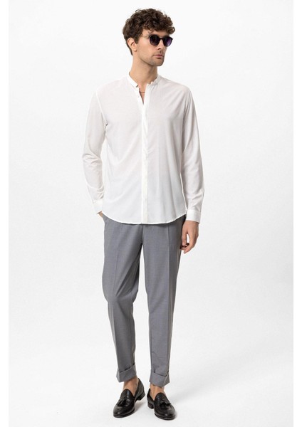 Beyaz Erkek Uzun Kol Gömlek fırsatları