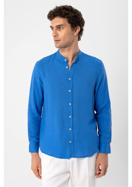 Saks Hakim Yaka Erkek Gömlek