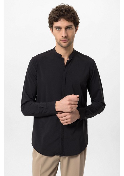 Siyah Erkek Uzun Kol Gömlek fiyatları