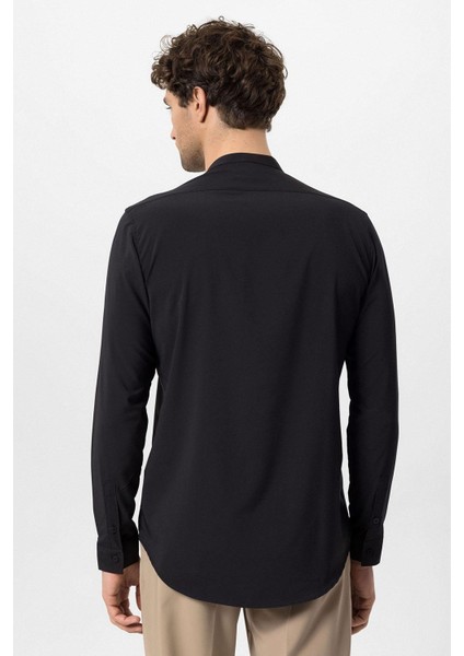 Siyah Erkek Uzun Kol Gömlek fırsatları