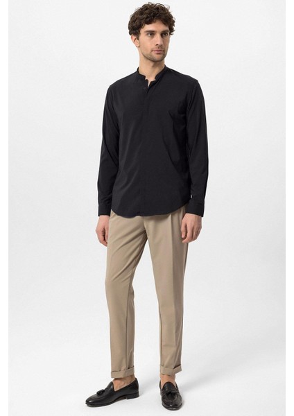 Siyah Erkek Uzun Kol Gömlek indirimleri