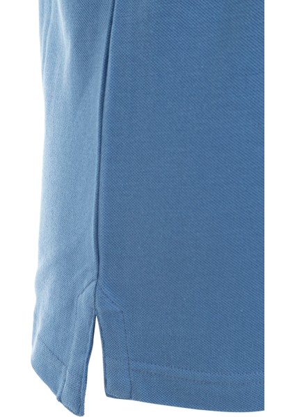 Erkek Gömlek Yakalı Mavi Polo T-Shirt modelleri