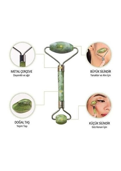 Buffer Yeşim Taşı Çift Taraflı Cilt Masaj Aleti modelleri