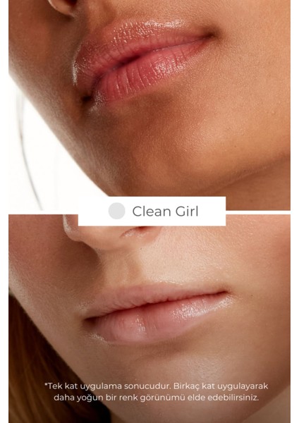 Peptide Lip Glass Balm - Clean Girl Nemlendirici Dudak Balmı - Şeffaf