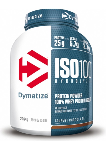 Dymatıze Iso 100 Hydrolyzed Whey Protein Isolate 2275 gr - Çikolata Aromalı