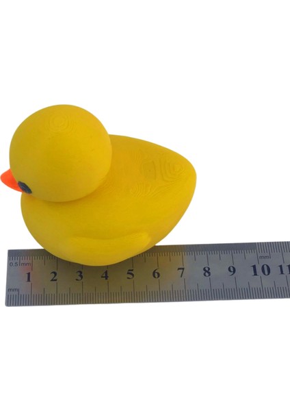 3D Minik Sevimli Yüzen Ördek Model Oyuncak - Sarı indirimleri