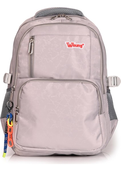 Young 51583 Geniş Hacimli Terletmeyen Sırt Destekli Okul Sırt Çantası Gri fiyatları