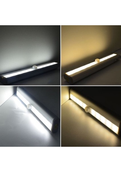 10 LED Li Pır Ampul Hareket Sensörli Akıllı Işık Aydınlatma