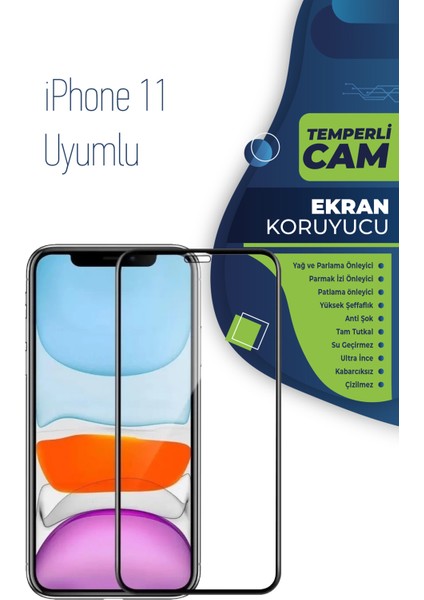 iPhone 11 Uyumlu Gerçek Temperli Cam